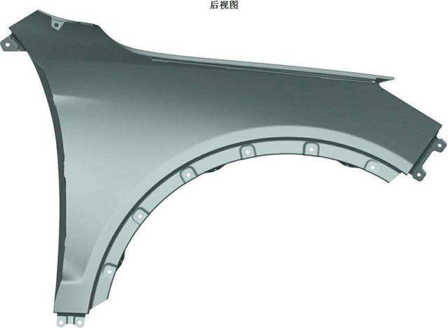 汽車后翼子板